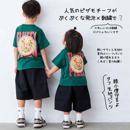 ピザT刺繍シャツ