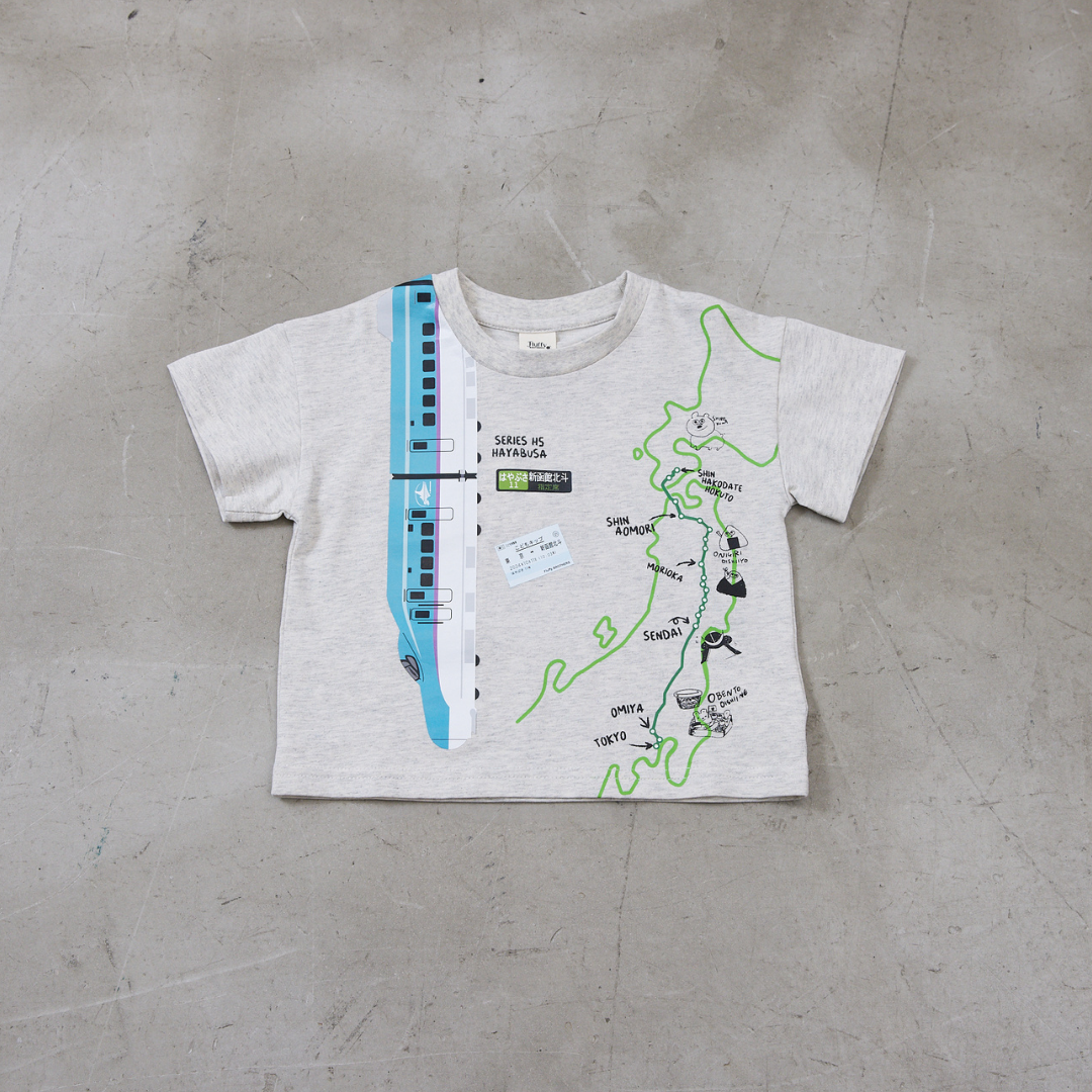 【JRの電車】連結プリントTシャツ