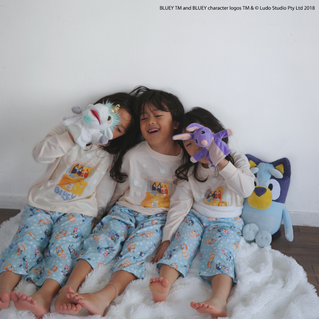 【ブルーイ】ロンT＆腹巻付きパンツパジャマ