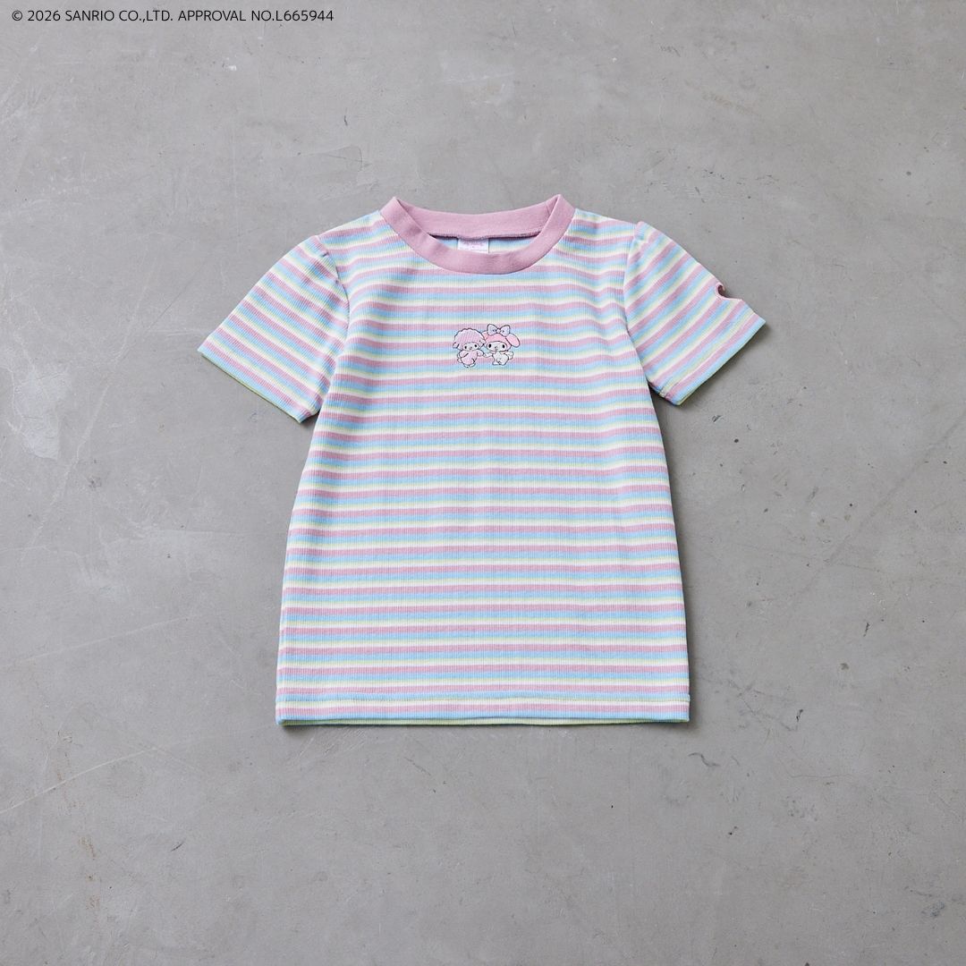 【サンリオキャラクターズ】リブボーダーT