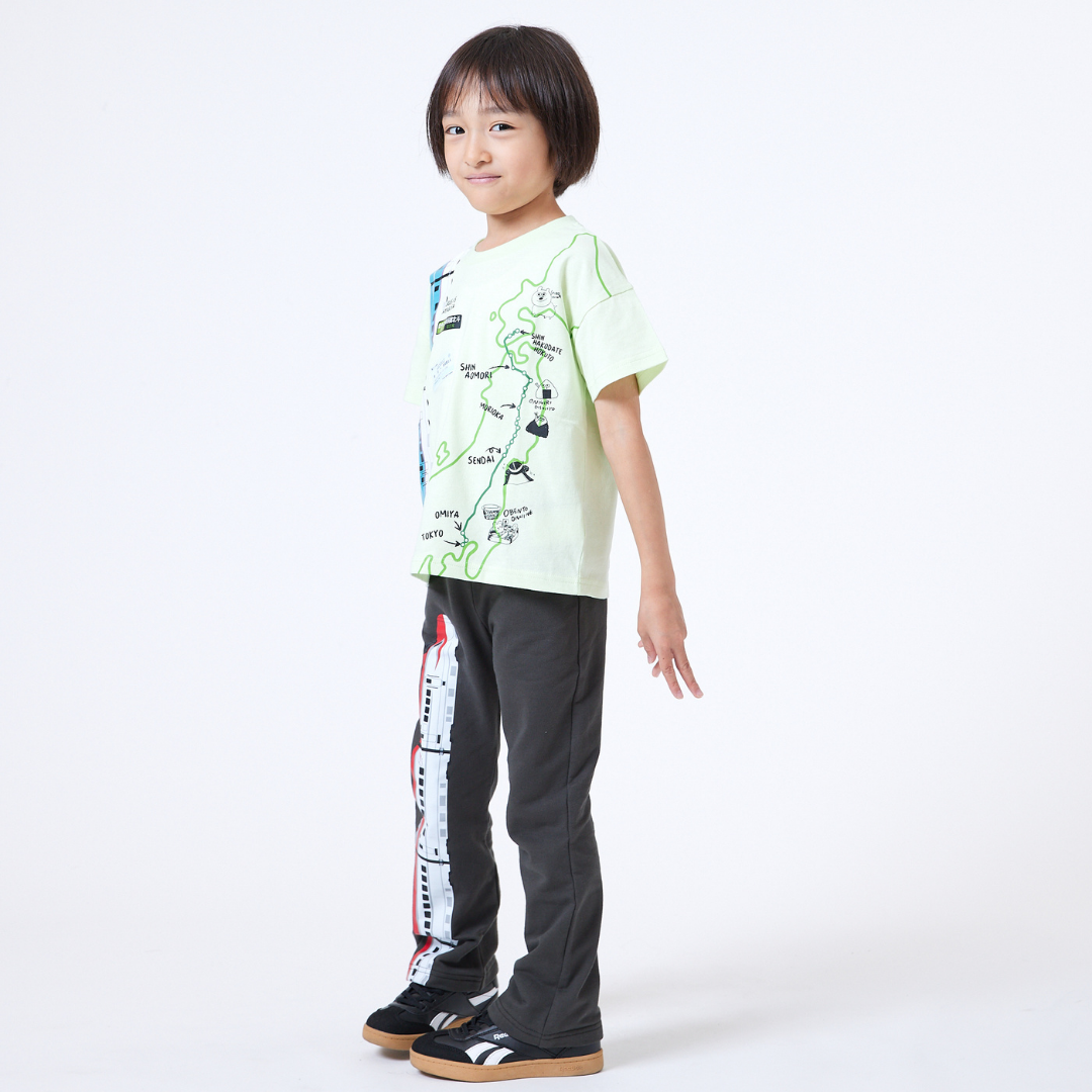 【JRの電車】連結プリントTシャツ