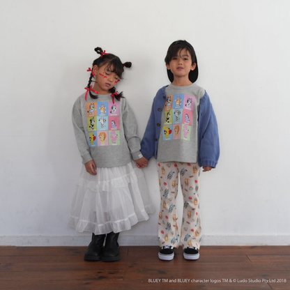 【ブルーイ】総柄フレアパンツ