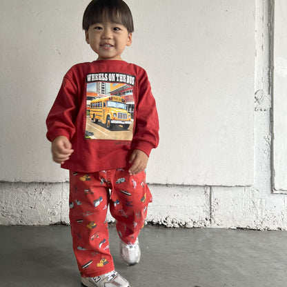 【働く車】総柄パンツ