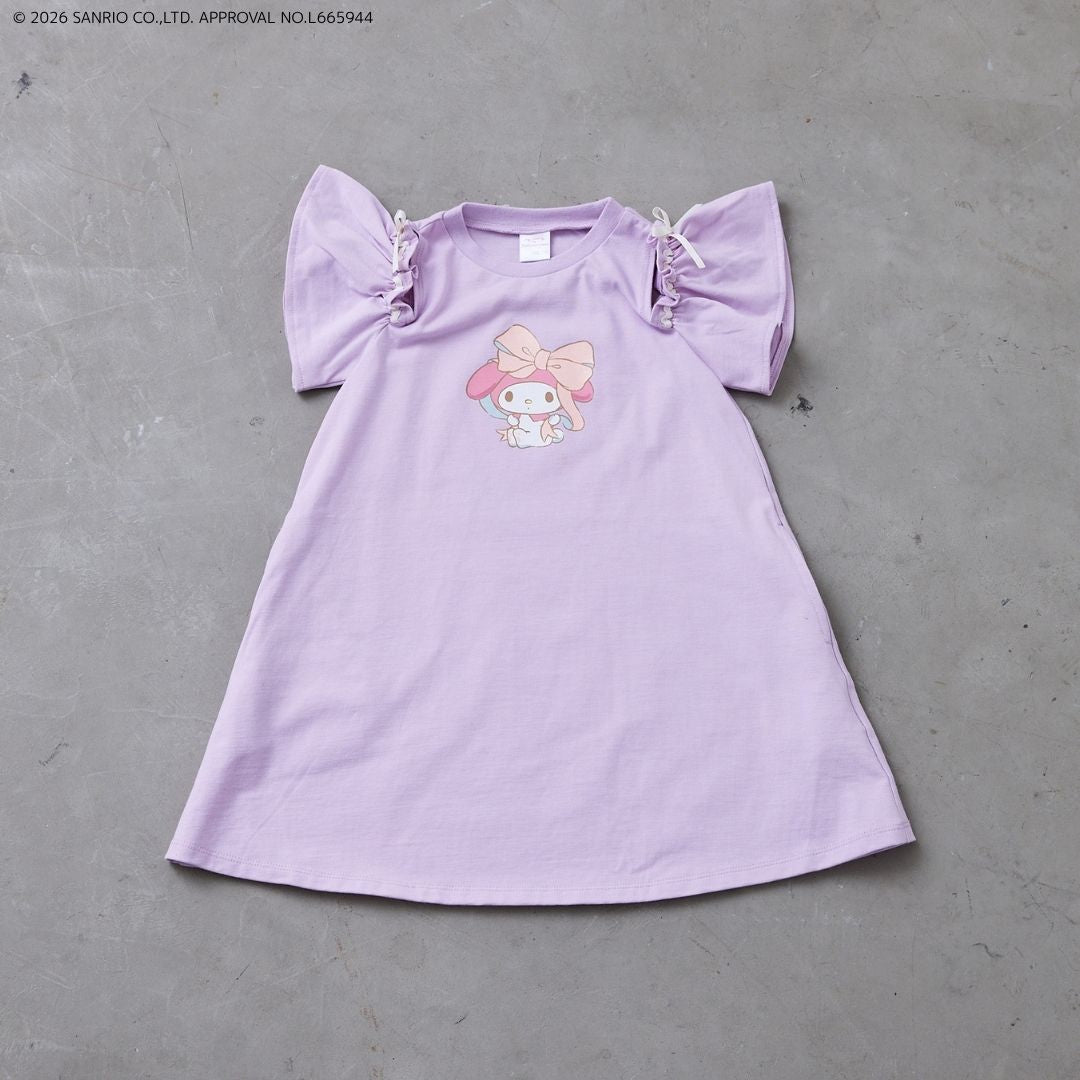 【サンリオキャラクターズ】ラメプリントワンピース