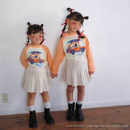 【ブルーイ】ラグランプリントロンT