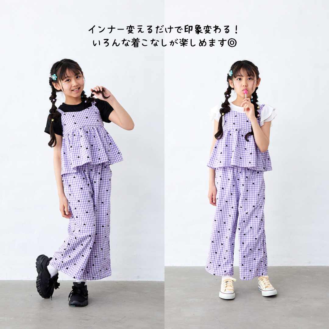 チェックビスチェ