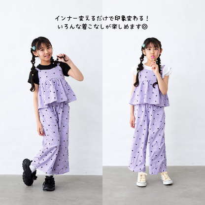 チェックビスチェ