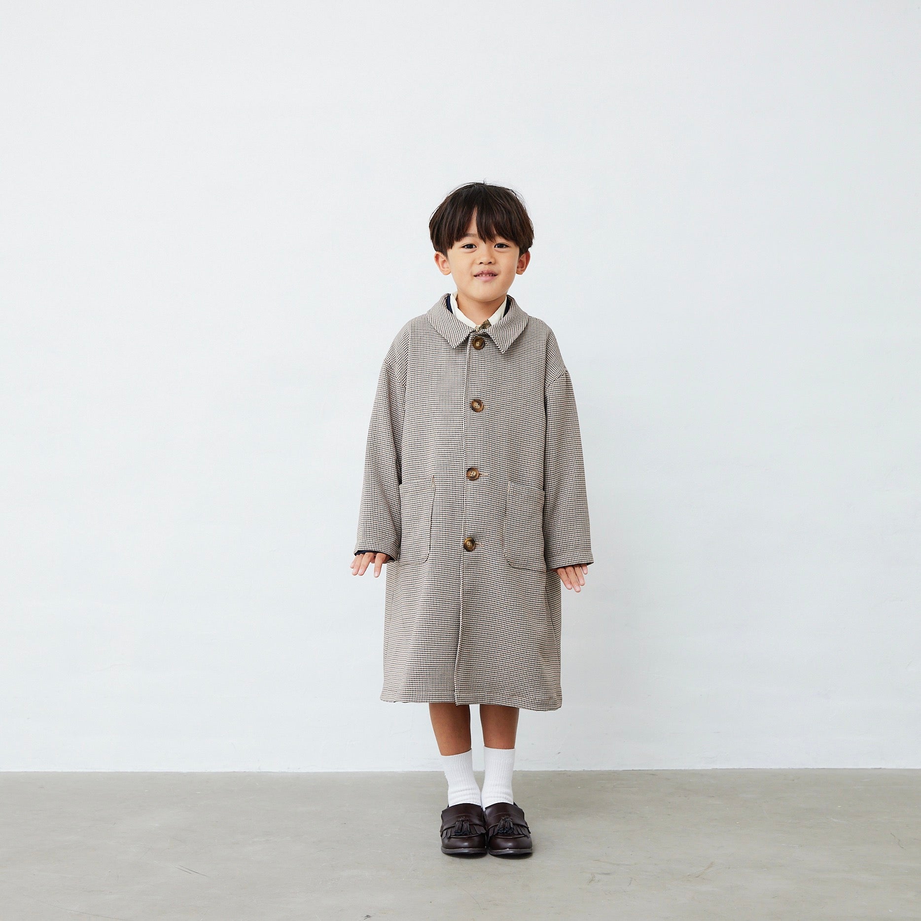 千鳥柄ロングコート – Fluffy BROTHERS