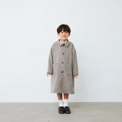 千鳥柄ロングコート