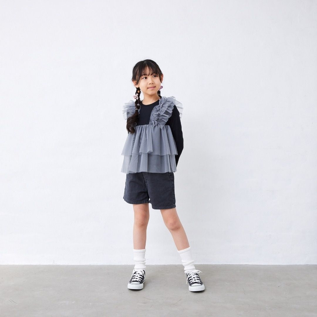 製品染めショートパンツ