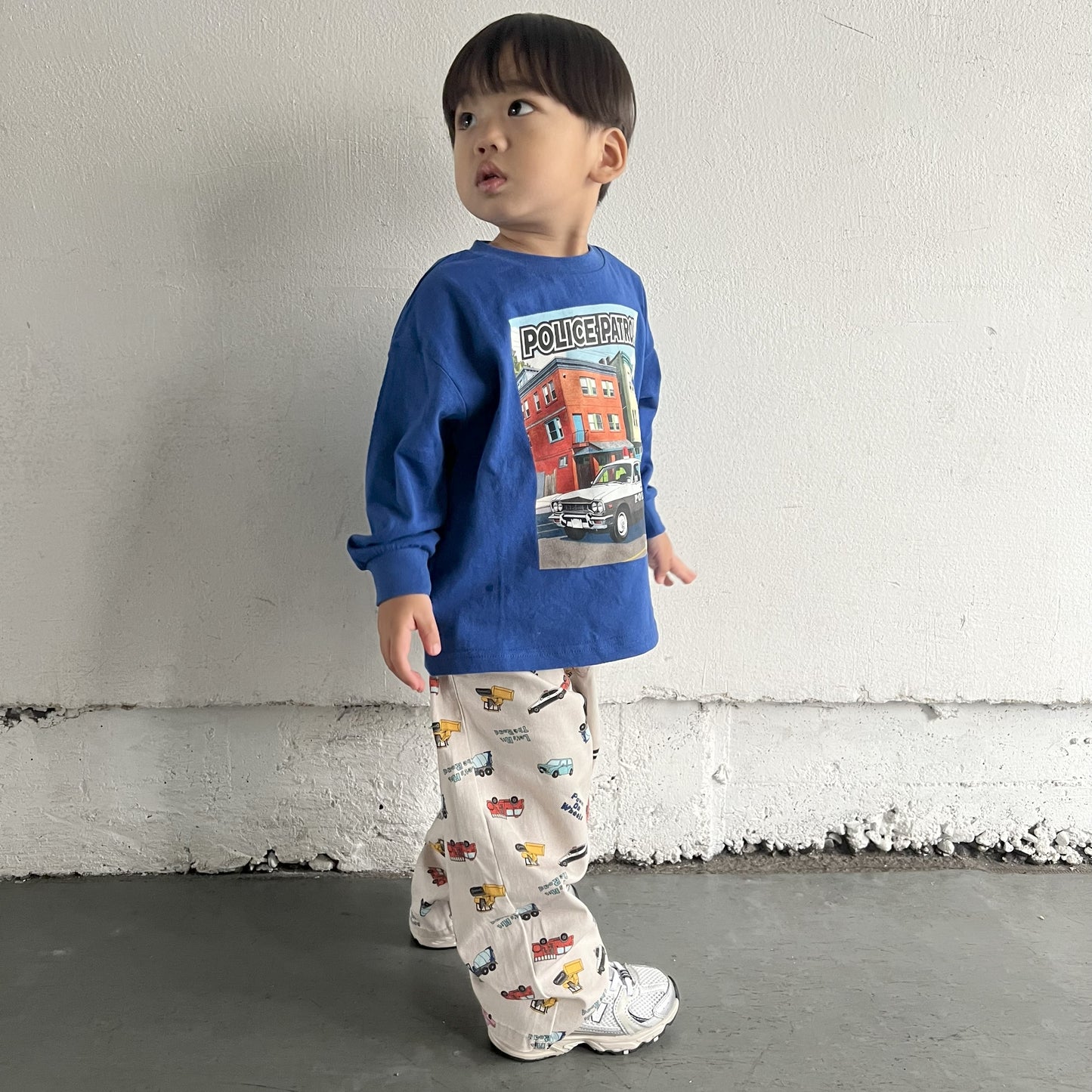 【働く車】総柄パンツ