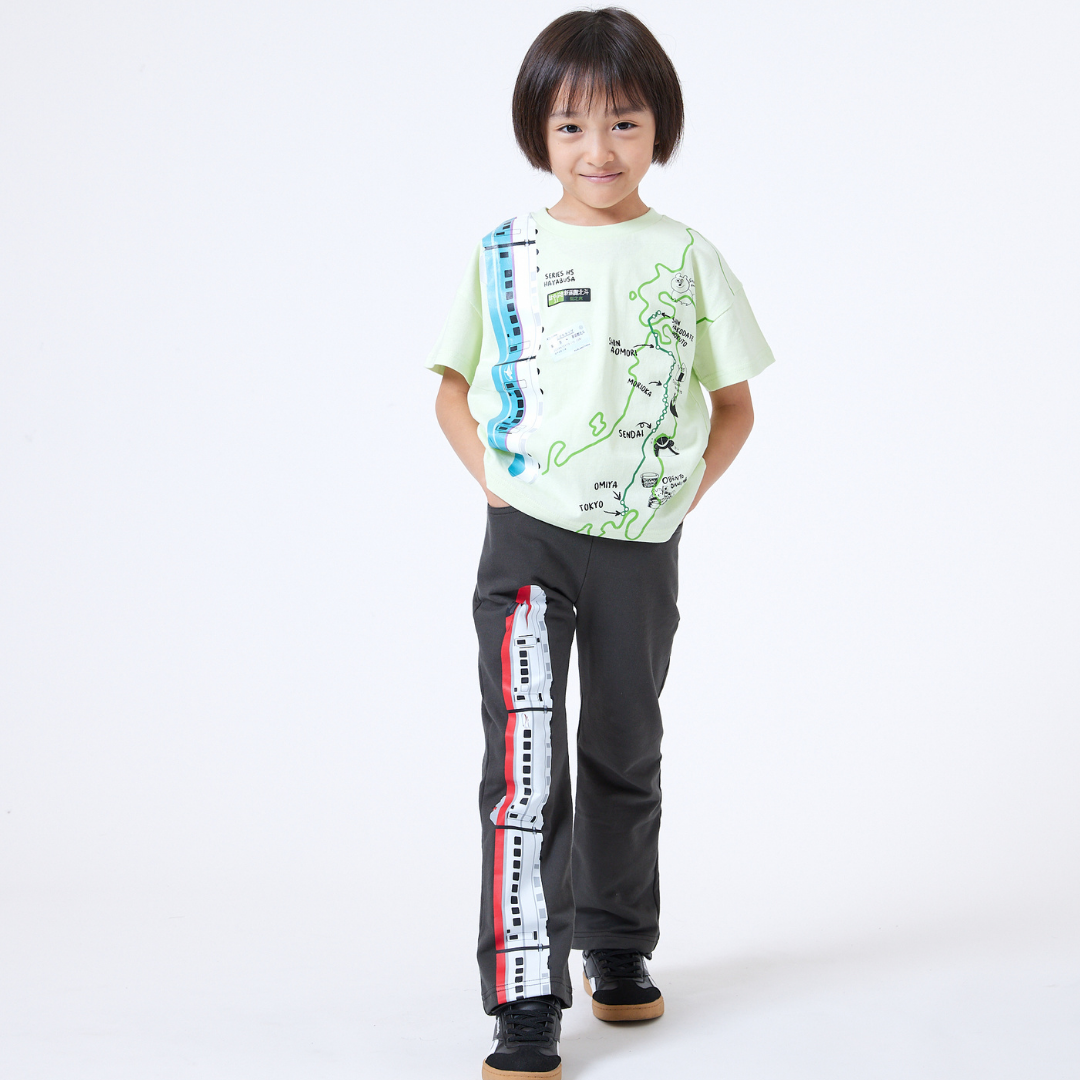 【JRの電車】連結プリントTシャツ