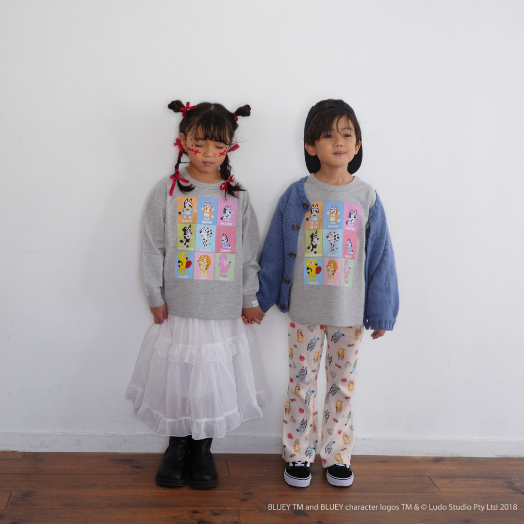 【ブルーイ】ミニ裏毛トレーナー