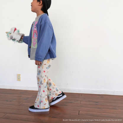 【ブルーイ】総柄フレアパンツ
