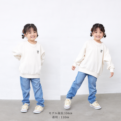 【FLUFFREE】ニットデニムパンツ