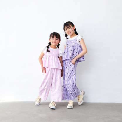 チェックビスチェ