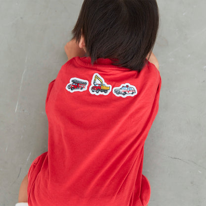 働く車プリントTシャツ