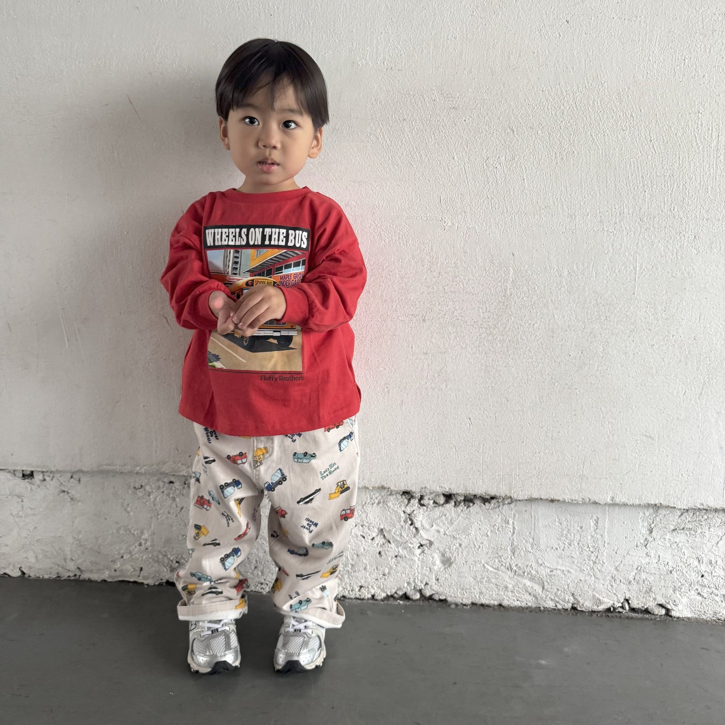 【働く車】総柄パンツ