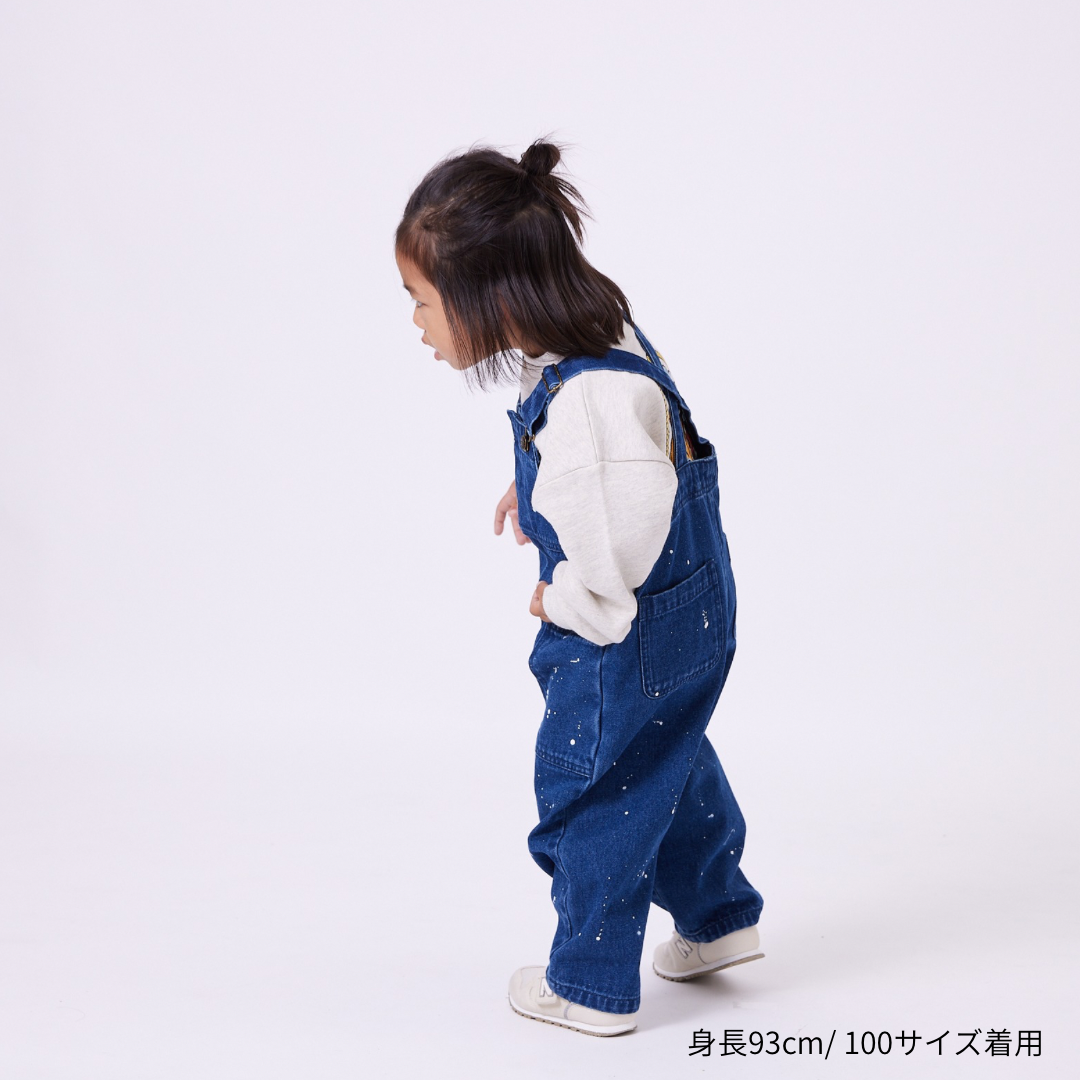 前開きサロペット