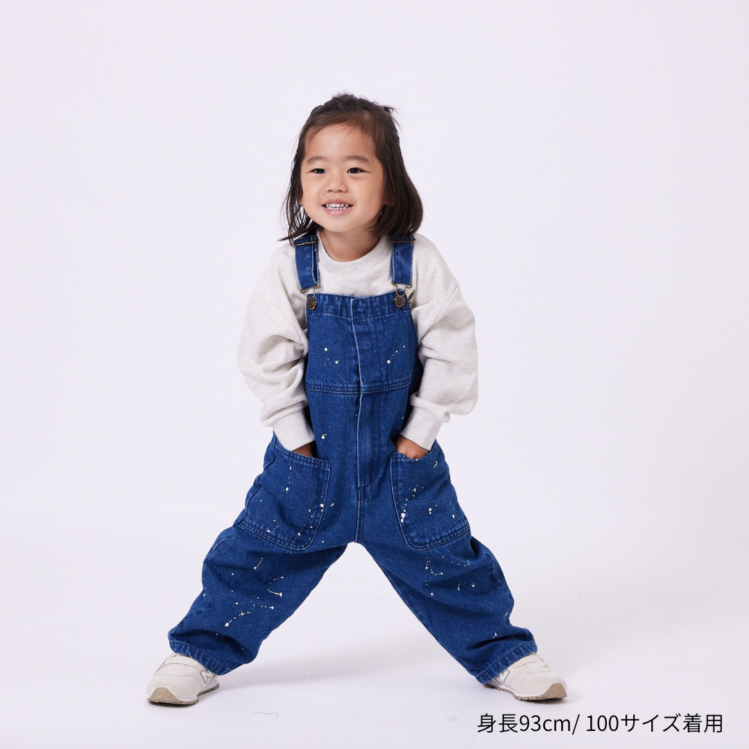 前開きサロペット