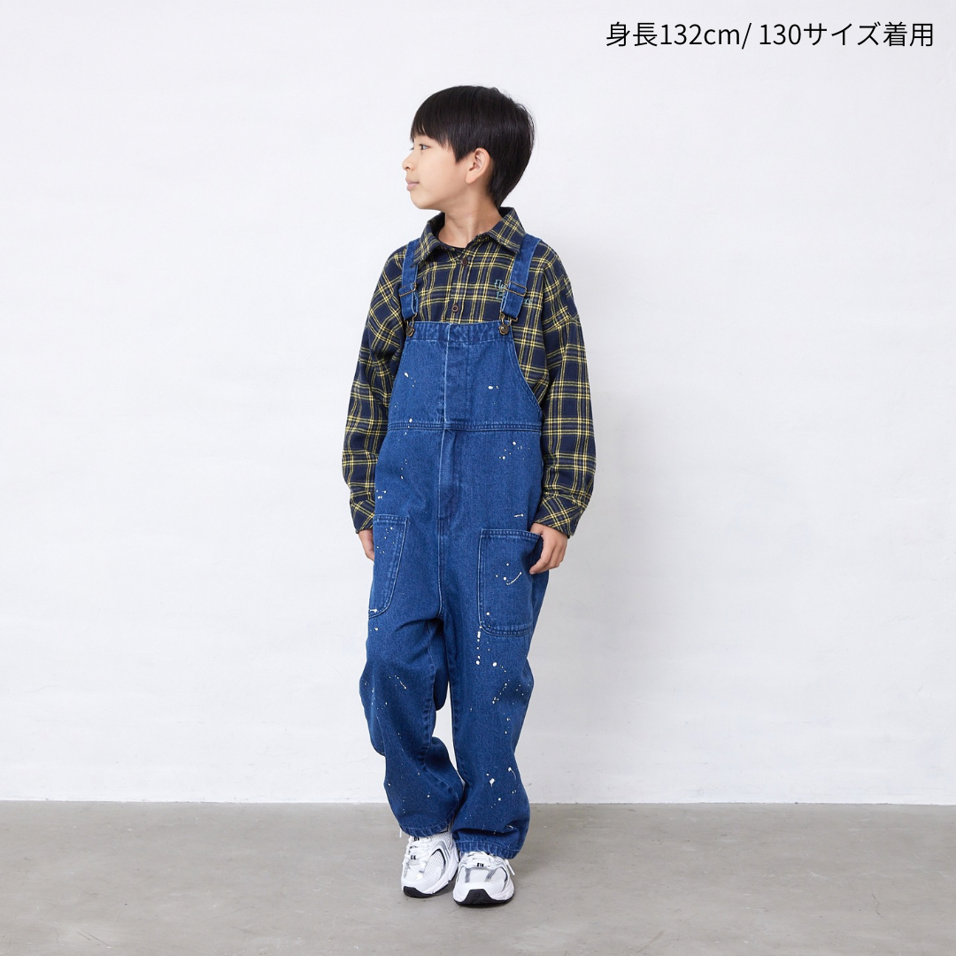 前開きサロペット