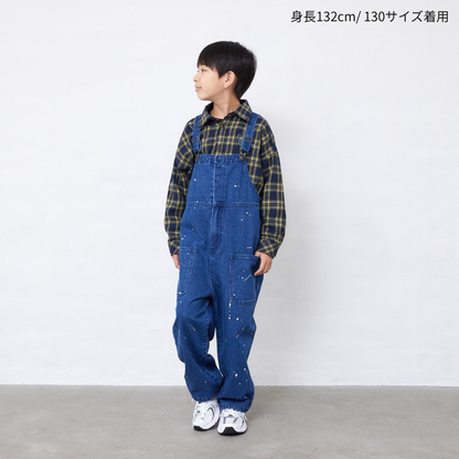 前開きサロペット