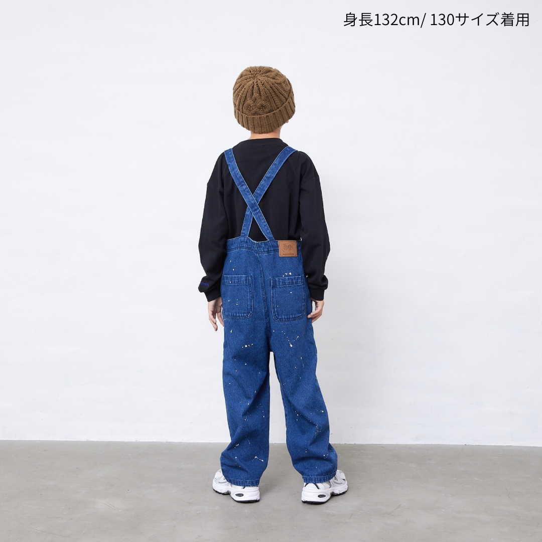 前開きサロペット