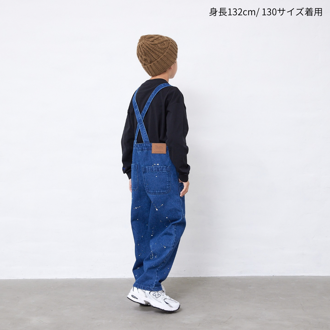 前開きサロペット